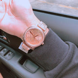 Michael Kors Nia Quartz Rose Gold Dial Rose Gold Steel Strap Watch For Women - MK3990 Authentic Buy Shop Now