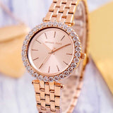 Michael Kors Darci Quartz Rose Gold Dial Rose Gold Steel Strap Watch For Women - MK4514 Authentic Buy Shop Now