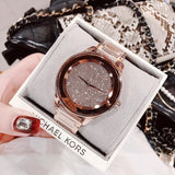 Michael Kors Kinley Rose Gold Dial Rose Gold Steel Strap Watch for Women - MK6210 Authentic Buy Shop Now