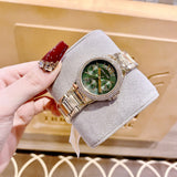 Michael Kors Camille Multifunction Green Dial Gold Steel Strap Watch For Women - MK6981 Authentic Buy Shop Now