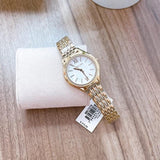 Michael Kors Mindy Three Hand White Dial Rose Gold Steel Strap Watch for Women - MK7078 Authentic Buy Shop Now
