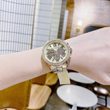 Michael Kors Bryn Pavé Quartz Gold Dial Gold Steel Strap Watch For Women - MK7199 Authentic Buy Shop Now