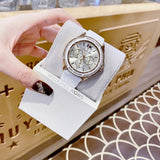Michael Kors Jessa Quartz Gold Dial White Silicone Strap Watch For Women - MK7267 Authentic Buy Shop Now