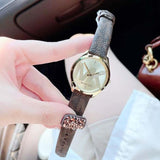 Michael Kors Jaycie Three Hand Gold Dial Brown Leather Strap Watch for Women - MK2862 Authentic Buy Shop Now