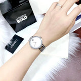 Movado Edge Silver Dial Silver Steel Strap Watch for Women - 3680012 Authentic Buy Shop Now