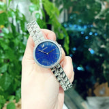 Swarovski Cosmopolitan Blue Dial Silver Steel Strap Watch for Women - 5517790 Authentic Buy Shop Now