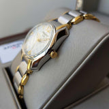Tissot T Wave Mother of Pearl Dial Two Tone Steel Strap Watch for Women - T023.210.22.117.00 Authentic Buy Shop Now