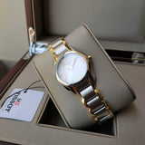 Tissot T Wave Mother of Pearl Dial Two Tone Steel Strap Watch for Women - T023.210.22.117.00 Authentic Buy Shop Now