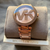 Michael Kors Parker Quartz Rose Gold Dial Rose Gold Steel Strap Watch For Women - MK6660 Authentic Buy Shop Now