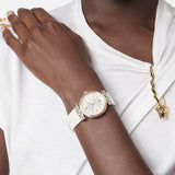Versace Greca White Dial White Leather Strap Watch for Women - VELW00120 Authentic Buy Shop Now