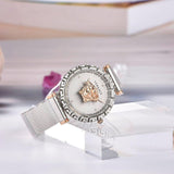 Versace Palazzo Empire Silver Dial Silver Mesh Bracelet Watch for Women - VEDV00419 Authentic Buy Shop Now