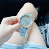 Versace V-Twist Blue Dial Blue Leather Strap Watch for Women - VELS00319 Authentic Buy Shop Now
