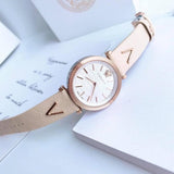 Versace V-Twist White Dial White Leather Strap Watch for Women - VELS00419 Authentic Buy Shop Now