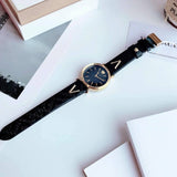 Versace V-Twist Black Dial Black Leather Strap Watch for Women - VELS00619 Authentic Buy Shop Now