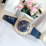 Versace Greca Blue Dial Blue Leather Strap Watch for Women - VERE00218 Authentic Buy Shop Now