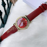 Versace V-Motif Red Dial Red Leather Strap Watch for Women - VERE00418 Authentic Buy Shop Now