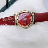 Versace V-Motif Red Dial Red Leather Strap Watch for Women - VERE00418 Authentic Buy Shop Now