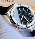 Salvatore Ferragamo F-80 Black Dial Black Rubber Strap Watch For Men - SFHY01322 Authentic Buy Shop Now