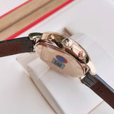 Tissot Carson Premium Chronograph White Dial Brown Leather Strap Watch For Men - T122.417.36.011.00 Authentic Buy Shop Now