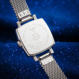 Tissot Lovely Square Blue Dial Silver Mesh Bracelet Watch For Women - T058.109.11.041.00 Authentic Buy Shop Now