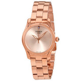 Tissot T Wave Cream Dial Rose Gold Steel Strap Watch For Women - T112.210.33.451.00 Authentic Buy Shop Now