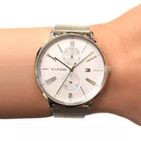 Tommy Hilfiger Jenna Quartz White Dial Two Tone Mesh Bracelet Watch for Women - 1782074 Authentic Buy Shop Now