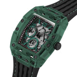 Guess Phoenix Analog Black Dial Black Silicone Strap Watch For Men- GW0499G7 Authentic Buy Shop Now