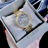 Guess Solstice Diamonds Gold Dial Gold Steel Strap Watch for Women - GW0403L2 Authentic Buy Shop Now