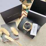 Marc Jacobs Mandy Black Dial Black Leather Strap Watch for Women - MJ1597 Authentic Buy Shop Now