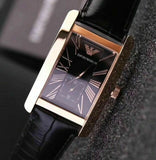 Emporio Armani Classic Black Dial Black Leather Strap Watch For Men - AR0168 Authentic Buy Shop Now