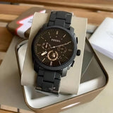 Fossil Machine Chronograph Black Dial Black Steel Strap Watch for Men - FS4682 Authentic Buy Shop Now