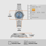 Emporio Armani Federica Three-Hand Date Blue Dial Silver Steel Strap Watch For Women - AR11593 Authentic Buy Shop Now