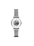 Emporio Armani Meccanico Mother of Pearl Dial Silver Steel Strap Watch For Women - AR1991 Authentic Buy Shop Now