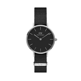 Daniel Wellington Petite Cornwall Black Dial Black Nylon Strap Watch For Women - DW00100248 Authentic Buy Shop Now