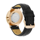 Daniel Wellington Classic Sheffield Black Dial Black Leather Strap Watch For Men - DW00100127 Authentic Buy Shop Now