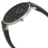 Daniel Wellington Classic Reading Black Dial Black Leather Strap Watch For Men - DW00100135 Authentic Buy Shop Now