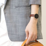 Daniel Wellington Petite St Mawes Black Dial Brown Leather Strap Watch For Women - DW00100169 Authentic Buy Shop Now