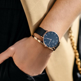 Daniel Wellington Petite Ashfield Black Dial Black Mesh Strap Watch For Women - DW00100245 Authentic Buy Shop Now