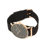 Daniel Wellington Petite Cornwall Black Dial Black Nylon Strap Watch for Women - DW00100247 Authentic Buy Shop Now
