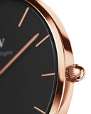 Daniel Wellington Petite Ashfield Black Dial Black Mesh Strap Watch for Women - DW00100307 Authentic Buy Shop Now