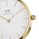 Daniel Wellington Classic Petite Evergold White Dial Gold Mesh Bracelet Watch For Women - DW00100350 Authentic Buy Shop Now