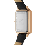 Daniel Wellington Quadro Pressed Sheffield Green Dial Black Leather Strap Watch For Women - DW00100439 Authentic Buy Shop Now
