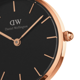 Daniel Wellington Petite Ashfield Black Dial Black Mesh Strap Watch For Women - DW00100245 Authentic Buy Shop Now