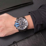 Diesel Mega Chief Chronograph Black Dial Black Nylon Strap Watch For Men - DZ4500 Authentic Buy Shop Now