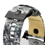 Diesel Big Daddy Chronograph Black Dial Black Leather Strap Watch For Men - DZ7311 Authentic Buy Shop Now