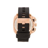 Diesel BAMF Chronograph Black Dial Black Leather Strap Watch For Men - DZ7346 Authentic Buy Shop Now