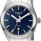 Tissot PR 100 Lady Blue Dial Quartz Watch For Women - T101.210.11.041.00 Authentic Buy Shop Now