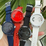 Tommy Hilfiger Denim Black Dial Black Rubber Strap Watch for Men - 1791555 Authentic Buy Shop Now