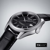 Tissot Ballade Powermatic 80 Cosc Black Dial Black Leather Strap Watch For Men - T108.408.16.057.00 Authentic Buy Shop Now