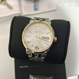 Marc Jacobs Fergus Silver Dial Two Tone Steel Strap Watch for Women - MBM3426 Authentic Buy Shop Now